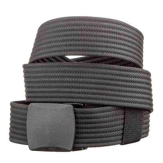 Плотный текстильный мужской ремень Vintage 20227 Черный Киев