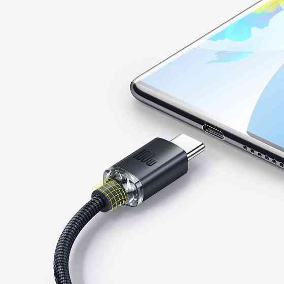 Кабель Baseus Crystal Shine Series Fast Charging Data Cable USB to Type-C 100W 1.2m Black Київ