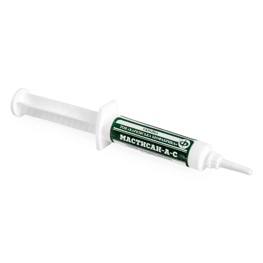 Мастисан-А-С шприц-туба 10мл (для лікування маститів) Харківська біофабрика Вінниця - фото 1