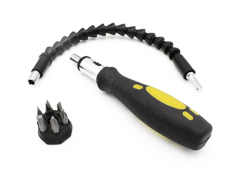 Набор инструментов отвёртка + биты + гибкий удлинитель / Snake BIT Tool 7167 Днепр - изображение 1