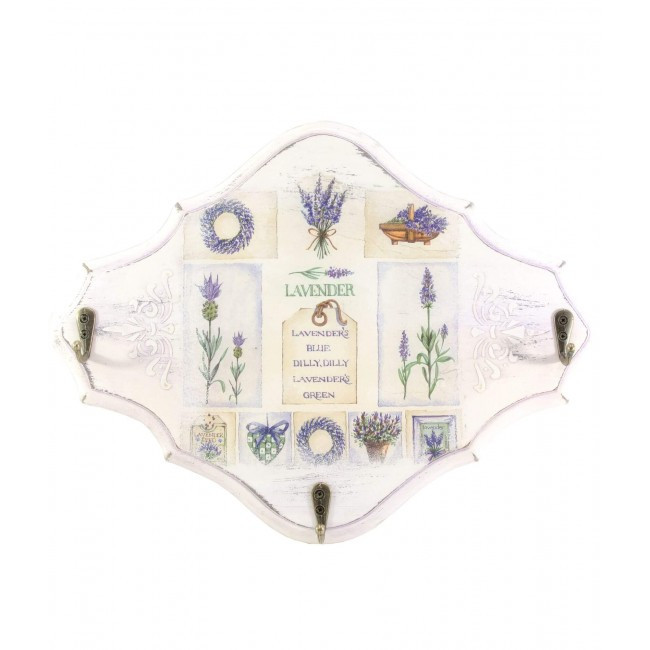 Ключниця подарункова дерев'яна Лаванда таблички Київ - фото 1