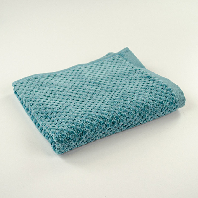 Комплект махрових рушників однотонний 3шт 40x70см, 50x90см, 70x140см Damask Преміум якості Жакардове Суми - фото 6