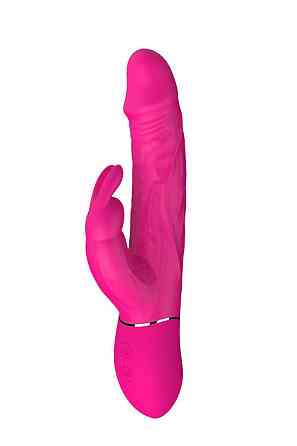 Подвійний вібратор кролик Dream Toys VIBES OF LOVE COCKY RABBIT MAGENTA Sex Aura Київ
