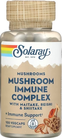 Комплекс грибов для иммунитета, гриб-баран, рейши и шиитаке Solaray Mushroom Immune Complex 100 vcaps Киев - изображение 1