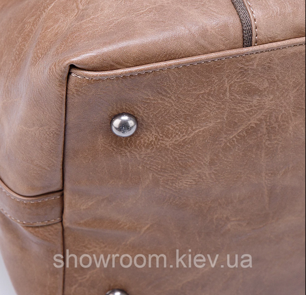 Мужская дорожная стильная сумка David Jones (4132) светло коричневая Киев - изображение 6