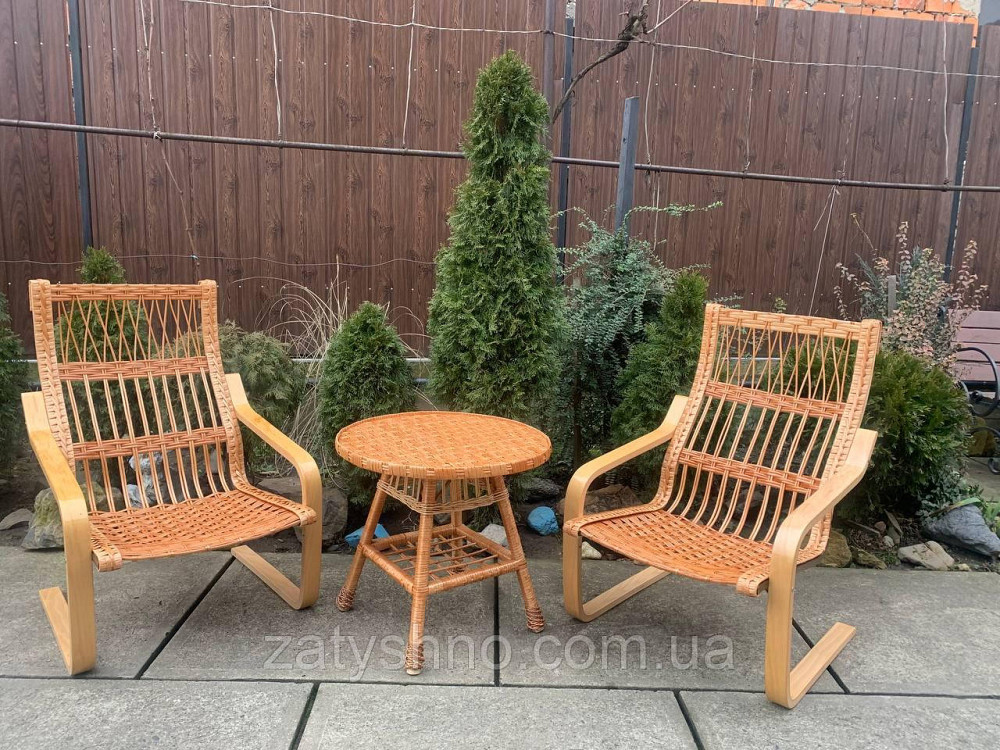 Кресла и круглый журнальный столик, комплект Киев - изображение 1