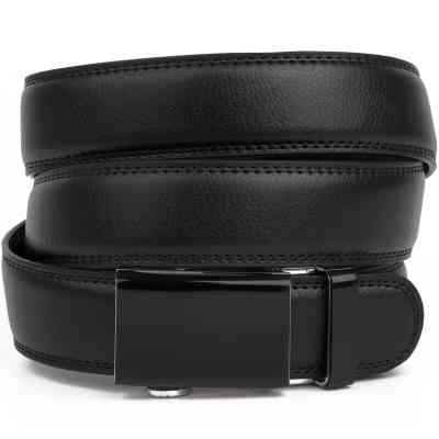 Ремень Vintage Мужской тонкий Черный (20312) Винница