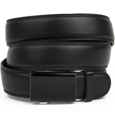 Ремень Vintage Мужской тонкий Черный (20312) Винница - изображение 1