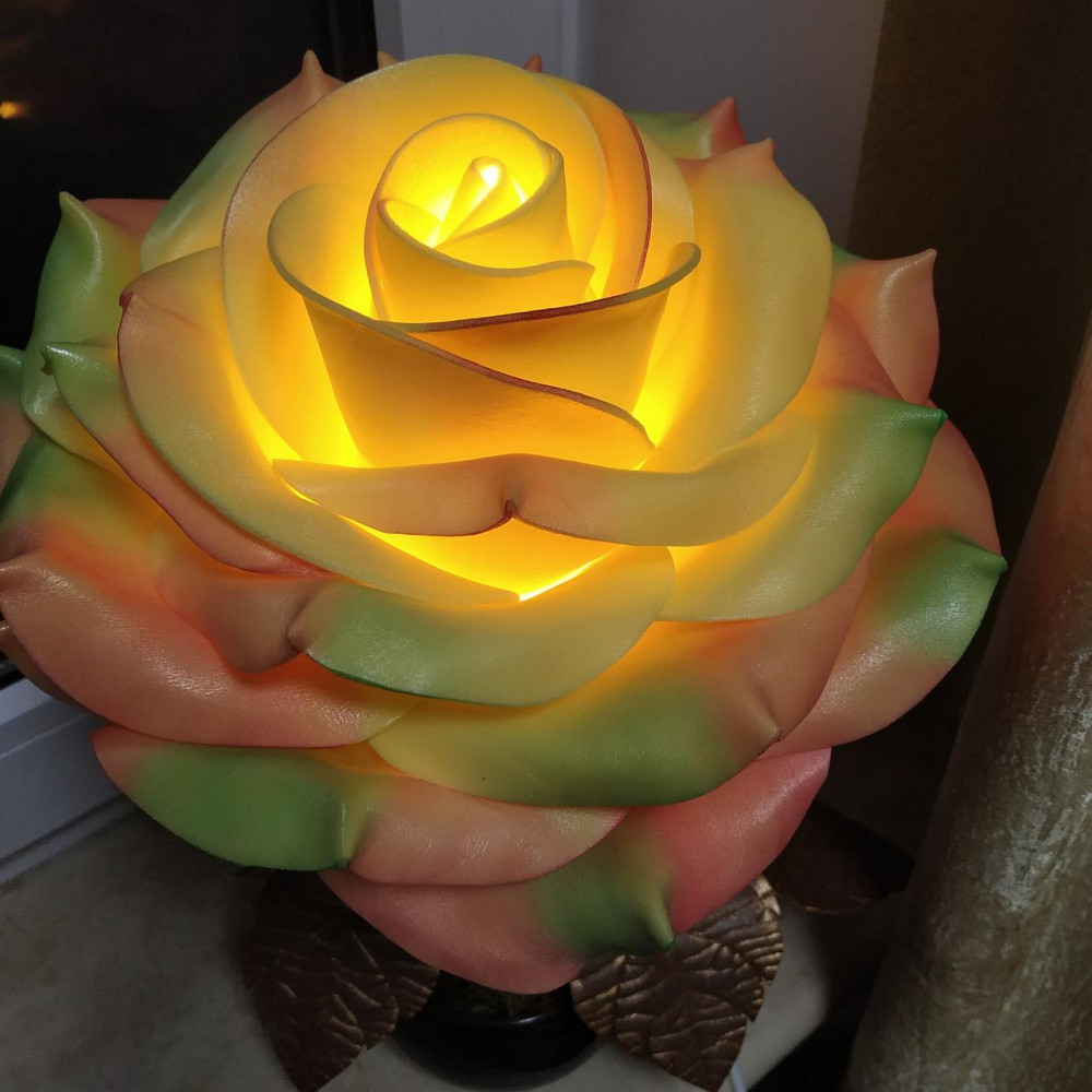 Світильник-нічник "Райдужна троянда" Дніпро - фото 2