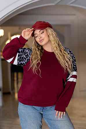 Теплий жіночий світшот "Today" | Батал Марсала, 54-56 Київ