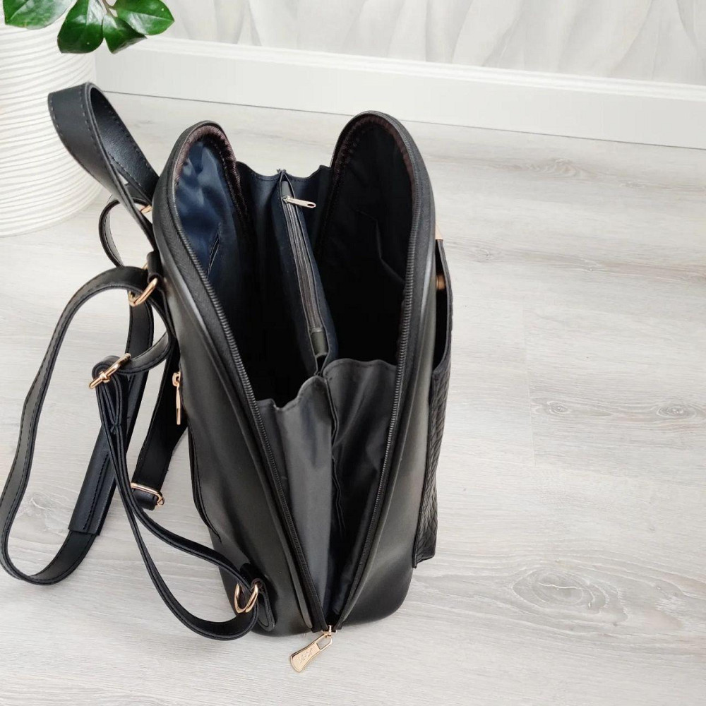 Брендовый женский рюкзак-сумка. Женский небольшой брендовый рюкзак-сумка 707 Киев - изображение 8