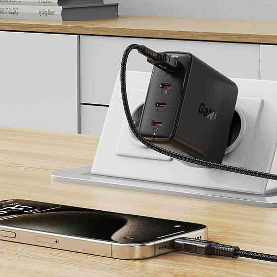 Сетевое зарядное устройство ACEFAST A94 PD100W GaN charger Black 6974316283133 Одесса