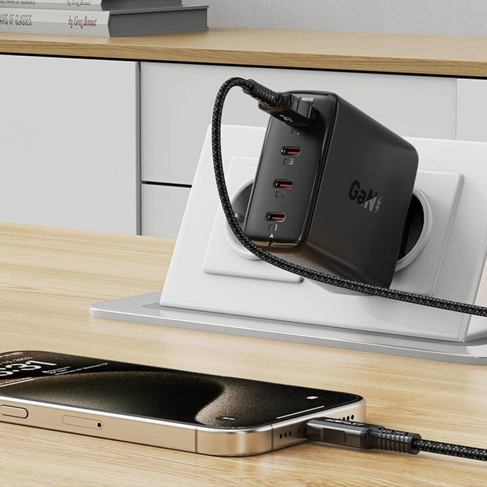 Сетевое зарядное устройство ACEFAST A94 PD100W GaN charger Black 6974316283133 Одесса - изображение 6