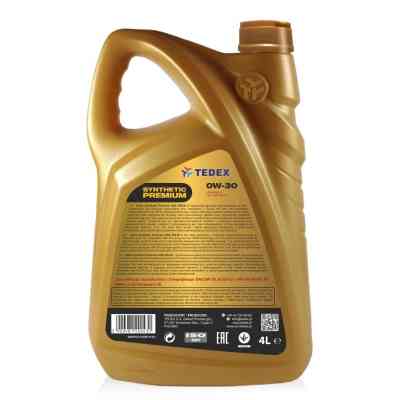 Моторное масло TEDEX SYNTHETIC PREMIUM SM/CF/EC 0W30 4л Винница