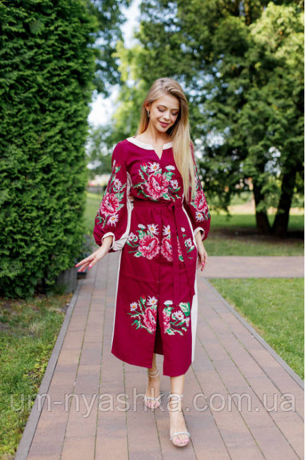 Жіноча вишита сукня на льоні Роксолана Кривий Ріг - фото 6