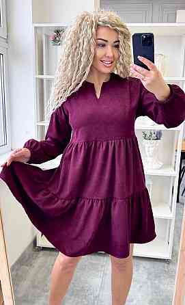 Женское базовое повседневное платье микро вельвет Марсал, 50/52 Одесса