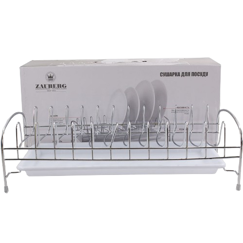 Сушарка для посуду 39*18*11см DB10-D001-W ZAUBERG Житомир - изображение 1