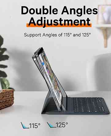 Чехол клавиатура CHESONA для iPad A16 2025/ iPad 10-го поколения (2022) A2696 / A2757 / A2777 с заменяемой батарейкой Днепр