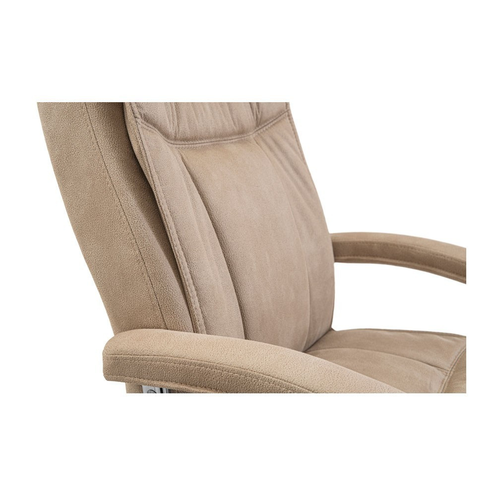 Офісне крісло керівника Burgas Mustang Хром M2 Anyfix Кремовий Київ - фото 7