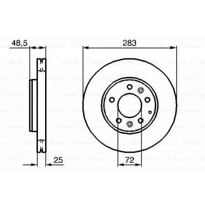 Тормозной диск Bosch 0 986 479 132 Винница
