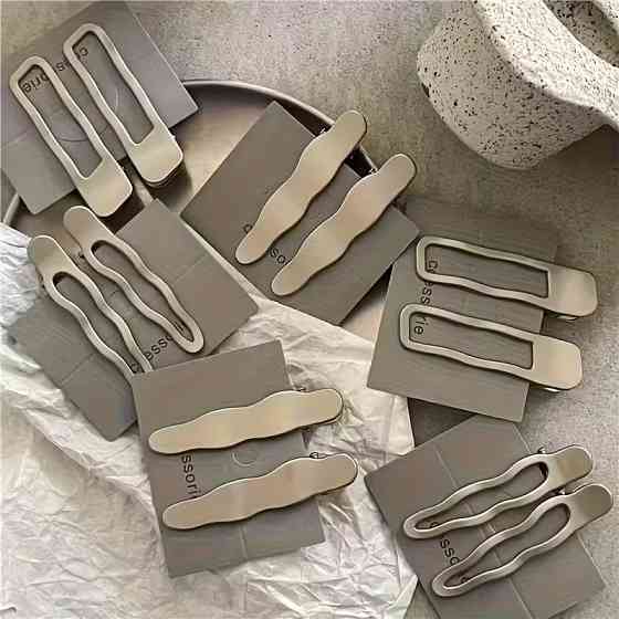 Шпильки для волосся 3 шт для дівчат, сріблясті набір шпильок для створення зачісок жіноча біжутерія, металеві Кам'янець-Подільський