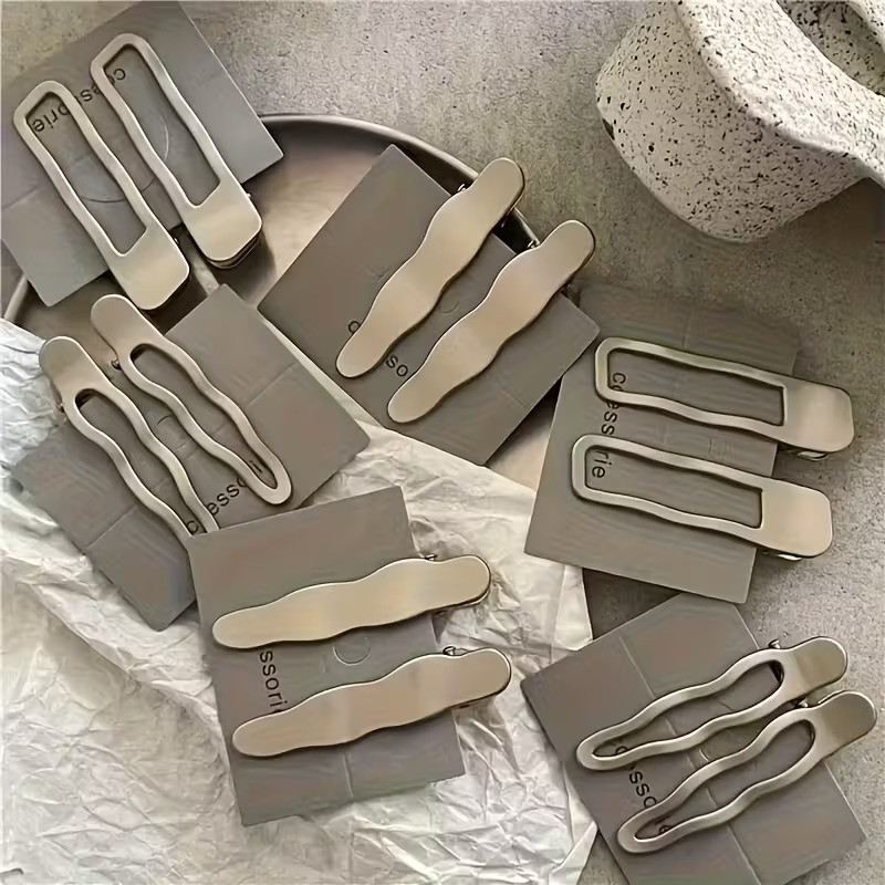 Заколки для волос 3 шт для девушек, серебристые набор заколок для создания причесок женская бижутерия,металлические Каменец-Подольский - изображение 5