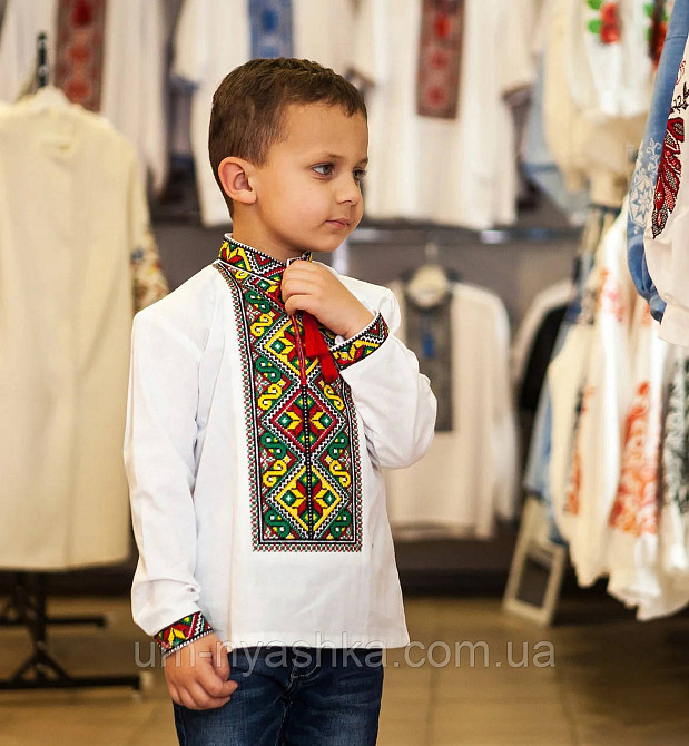 Вишиванка для хлопчика "Ярослав" жовто-зелено-червона Кривий Ріг - фото 2