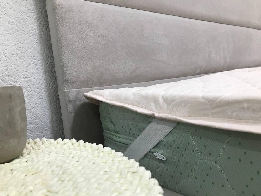 Ecotton Наматрацник Ecotton 160х200 см захисний антиалергенний з резинкою по кутах бежевий (20- Коломия - фото 3