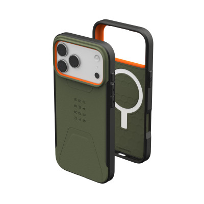 Чохол до мобільного телефона UAG iPhone 17 Pro Max Civilian MagSafe Olive/Orange (114546117297) Вінниця - фото 2