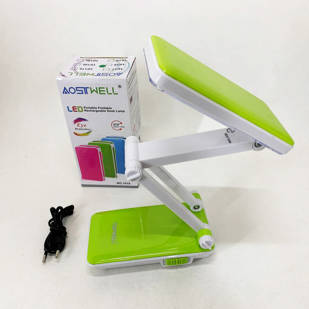 Настільна лампа Topwell 1019 Синя акумуляторна світлодіодна регуляція рівня нахилу. Колір: зелений ON-30 Львів - фото 2