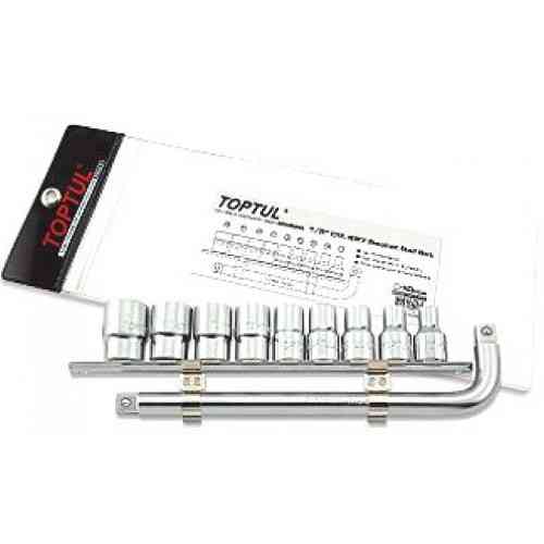 Набор головок и вороток на планке TOPTUL 1/2" 8-22мм GAAG1007 Одеса