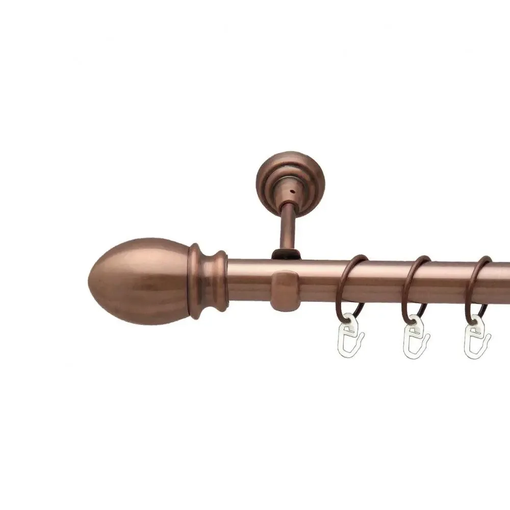 Карниз Orvit Белуно металевий однорядний відкритий Мідь 25 мм 200 см (00-00012439) Львів - фото 1