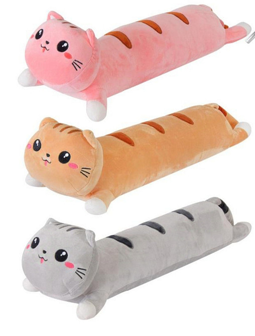 Кот батон серый 50см мягкая игрушка подушка обнимашка Киев - изображение 1