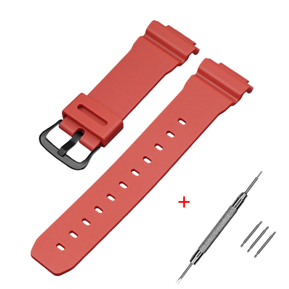 Ремешок для Casio G-Shock DW-5600/6900/G-5600/GW-M5610 Red Black SBR Киев - изображение 1