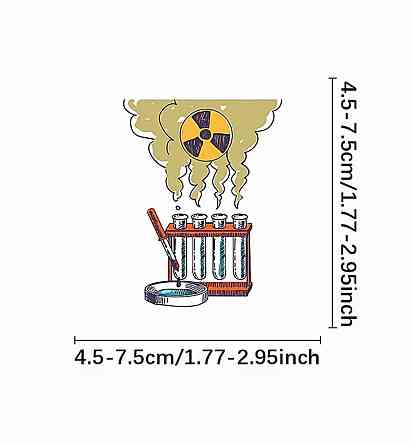 Набір наліпок Наука 50 шт, вінілові стікери Science для ноутбука, телефону, планшета, водостійкі наклейки для дітей та підлітків Київ