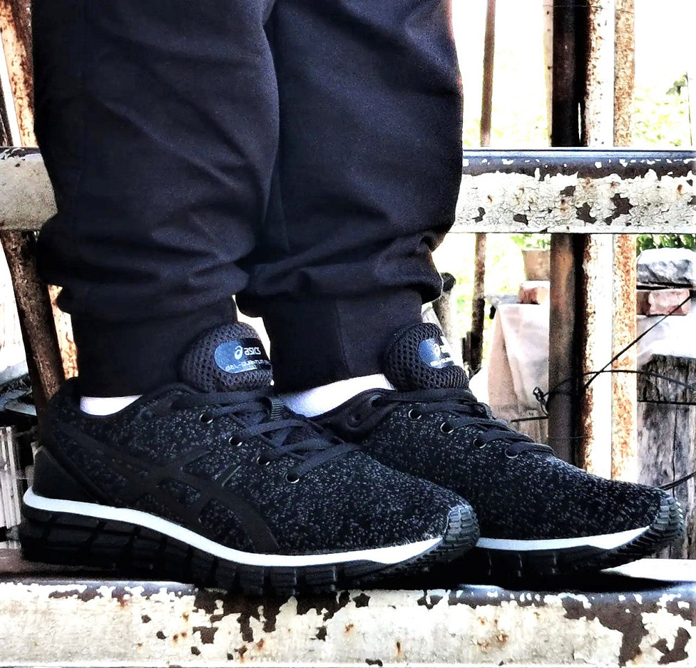 Кросівки Asics GEL Чорні Чоловічі Асикс Гель (розміри: 41,42,43,44,45,46) Відео Огляд Дніпро - фото 7