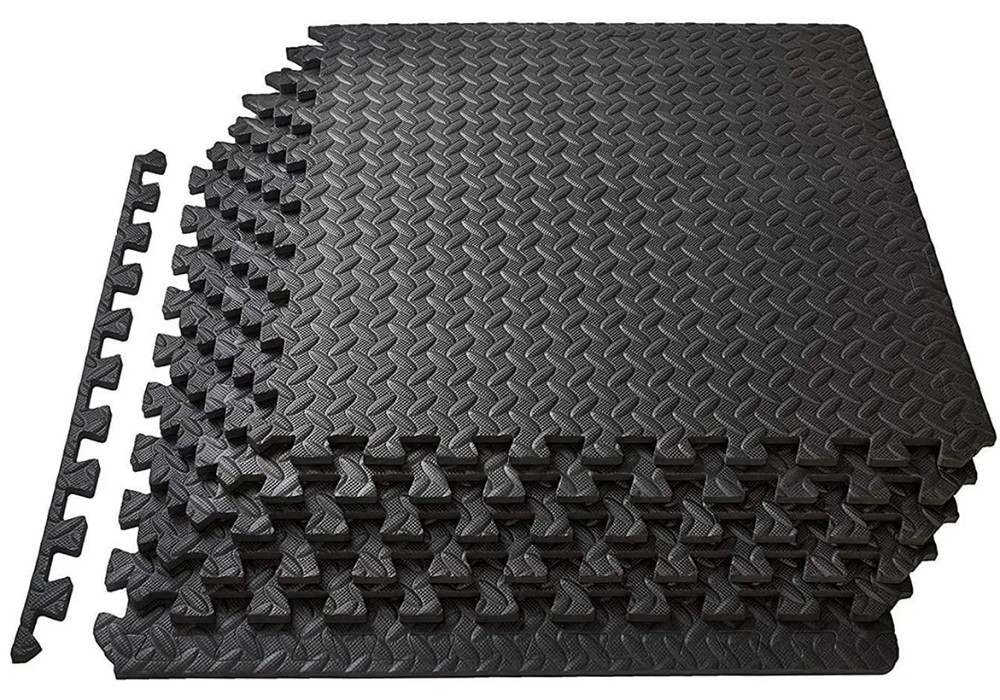 Татамі мат EasyFit SwallowTail 4 шт (60х60х1 см) пазл хвіст ластівки з бортиком Коломия - фото 1