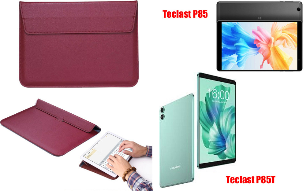 Чохол-конверт VitoCase для Teclast P85, P85T, з функцією підставки для планшета Бордовий Київ - фото 1