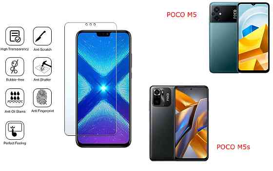 Защитное стекло NeoGlass для POCO M5, POCO M5s – ультрапрозрачное и устойчивое Киев