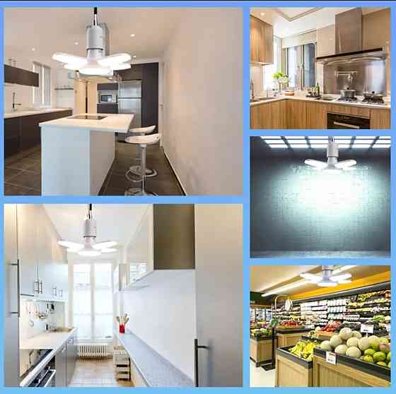 Светодиодная мини лампа Е27 раскладная 28 w холодный 6500к 85-265 v Киев