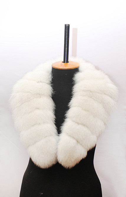 Комір жіночій з песца на підкладці Елегантність Вуаль Харків - фото 1