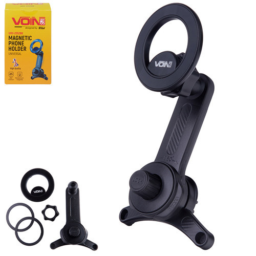 Магнітний тримач для мобільного телефону VOIN UHV-2052BK на дефлектор Харків - фото 1