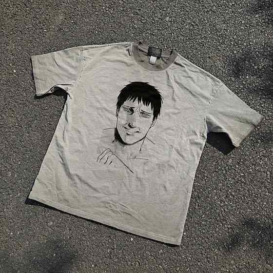 Футболка мужская с принтом аниме Аниме Фире Пункх Агни манга оверсайз (S/M/L) Черний Днепр