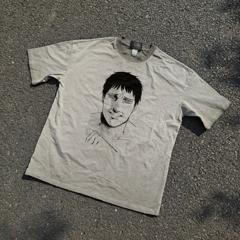 Футболка мужская с принтом аниме Аниме Фире Пункх Агни манга оверсайз (S/M/L) Черний Днепр - изображение 5