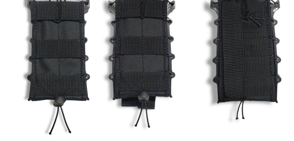 Подсумок для магазина АК черный жесткий каркасный кордура с системой Молли Одесса - изображение 8