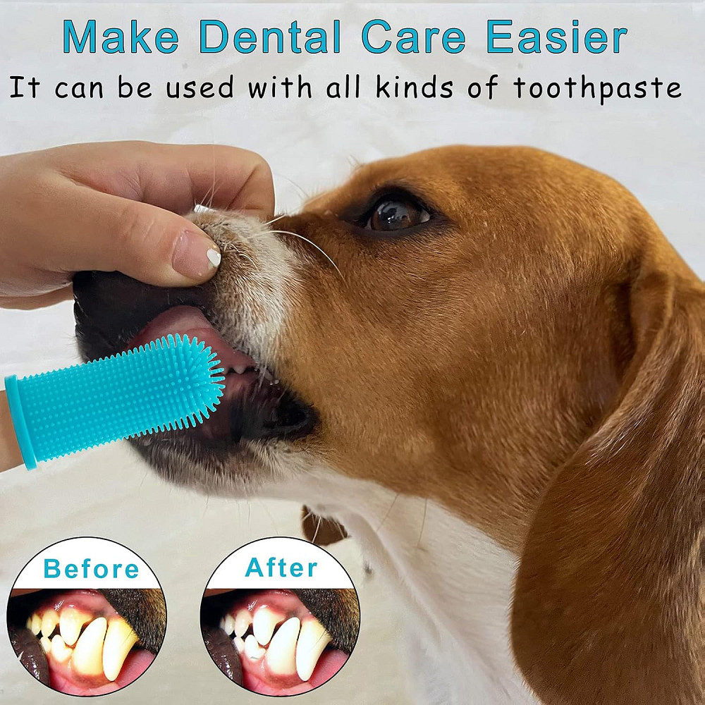 Набір зубних щіток для собак Aujzoo 4 шт Луцьк - фото 2