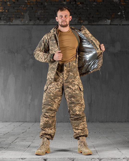 Тактический костюм горка пиксель теплый мужской ВСУ Одесса - изображение 3