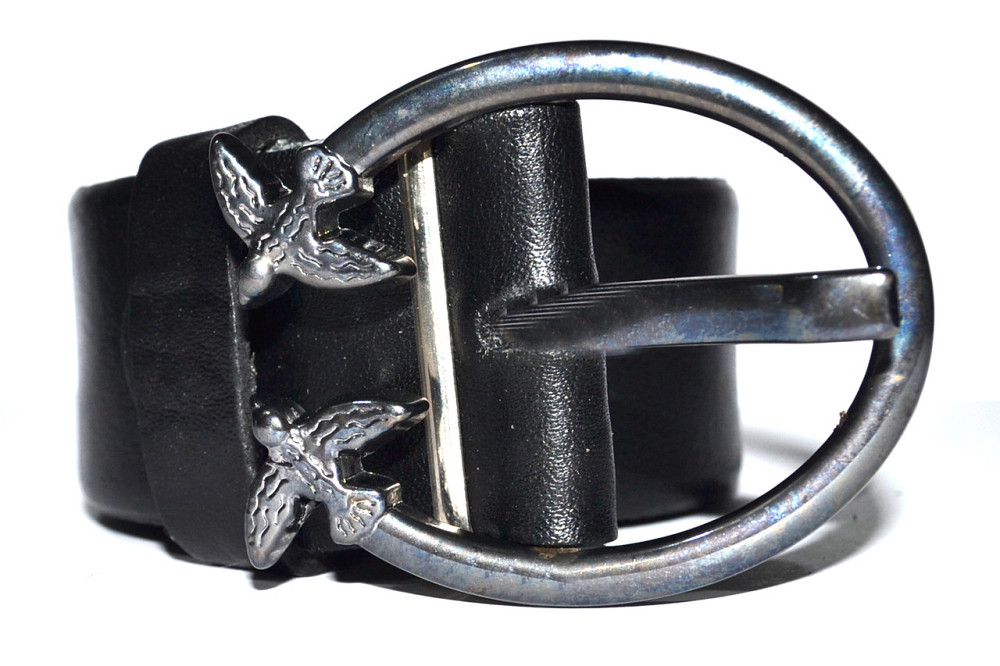 Шкіряний ремінь жіночий чорний 1250х35 мм Одеса - фото 4