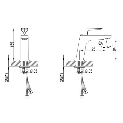 Змішувач Corso LUGANO CH-2A147C (9620000) Вінниця - фото 5