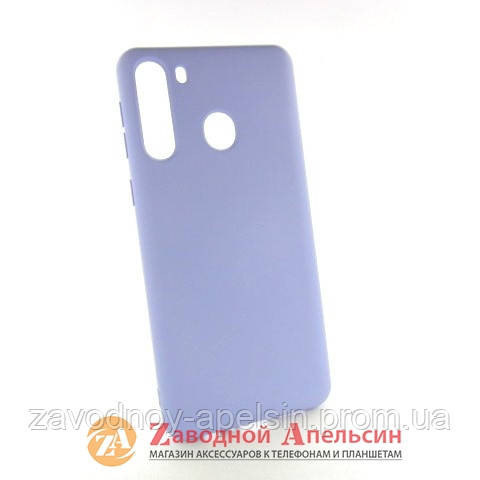 Samsung A21 A215 силиконовый чехол Colorful lilac Одесса - изображение 1